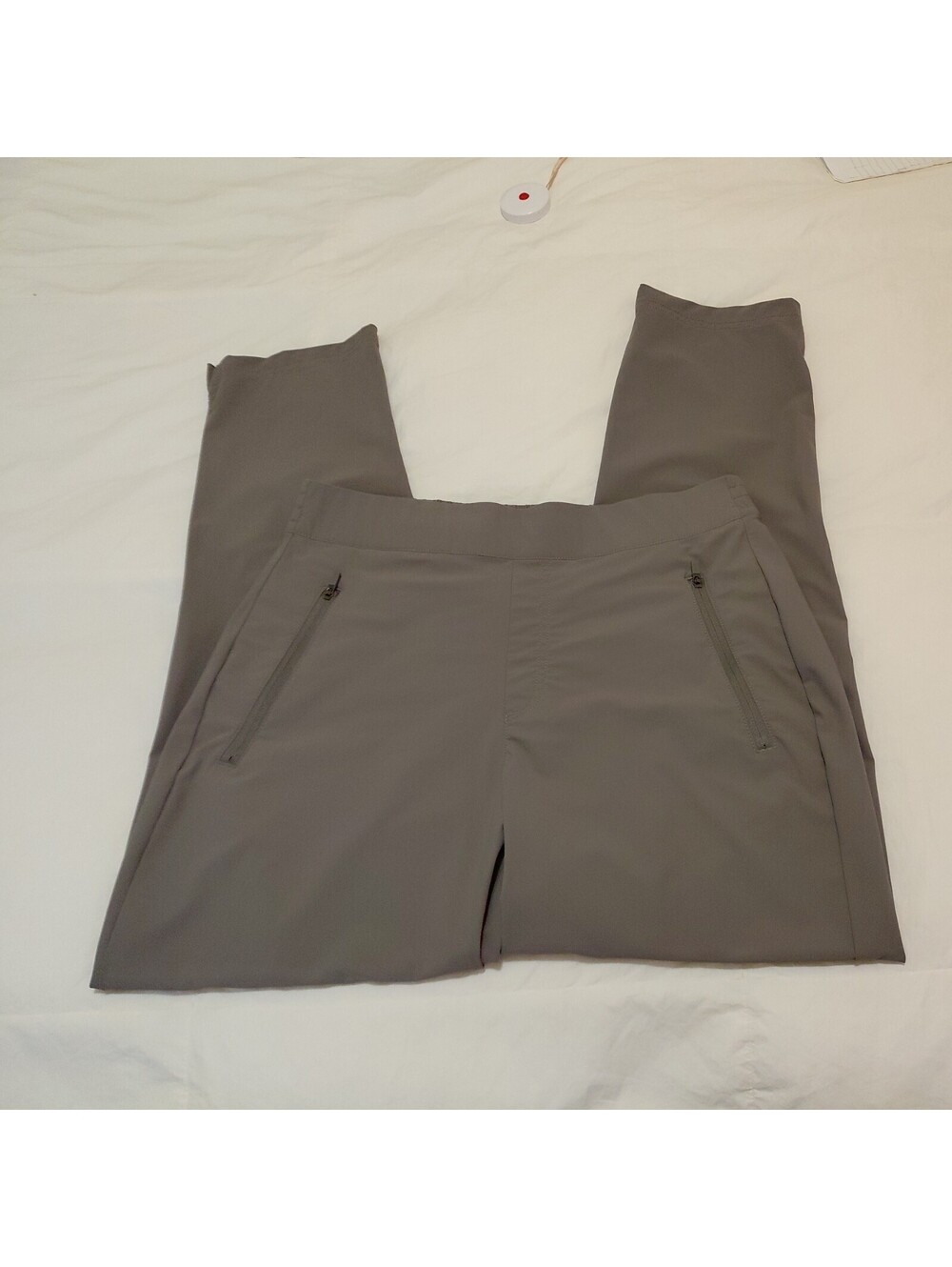 Tommy Bahama Everyday Active Women's Pull On Ankle Pants Gray M Pkts #899